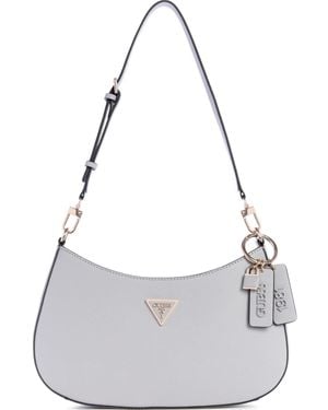 Guess Noelle Top Zip Shoulder Bag - Grey