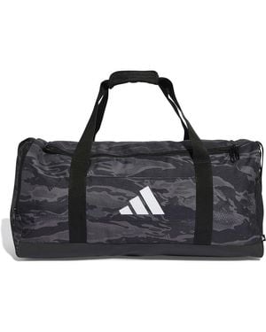 adidas Linear Camo Grey Adult Duffel Medium Ns - Black