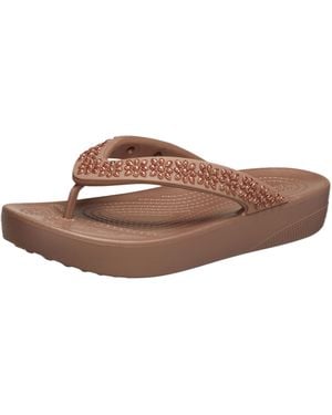 Crocs™ Platform Flip Flop Sandal - Black