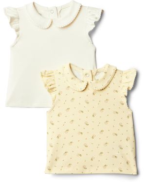 Amazon Essentials X Sofia Grainge Blusa de ga Corta Niña - Neutro