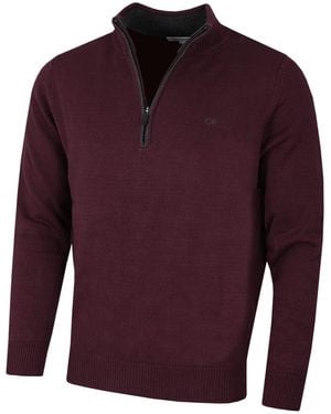 Calvin Klein Golf Maglione da uomo in cotone - Viola