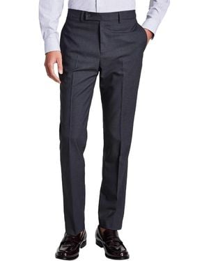 Calvin Klein Slim Fit Dress Trousers | Suit Trousers For | Stretch Comfort Fabric - Grey