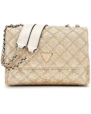 Guess Borsa a tracolla Giully II Two Compound Convertible Flap Bag Gold dorato - Neutro