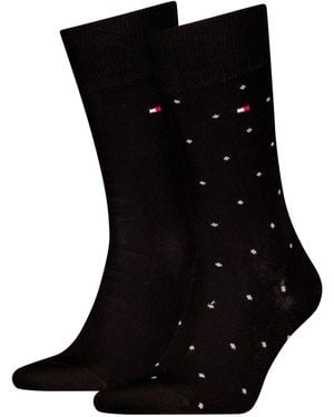 Tommy Hilfiger TH MEN SOCK 2P DOT - Schwarz