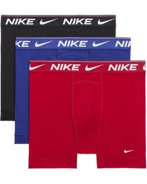 Nike Mens Ultra Comfort Boxer Brief 3pk Underwear - Red
