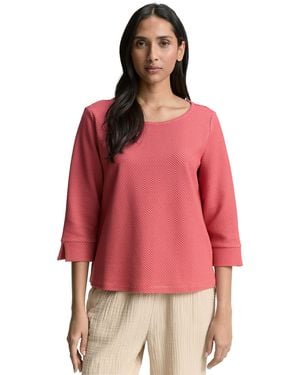 Tom Tailor Denim Oversize Hemdbluse mit Brusttasche - Pink