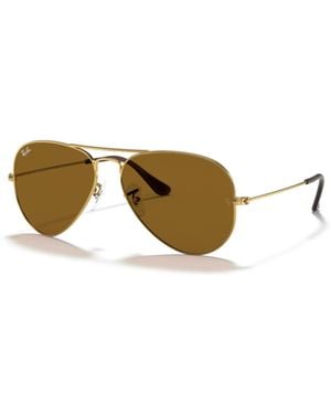 Ray-Ban Rb3025 001/33 58m Gold/brown Aviator - Multicolour