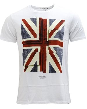 Ben Sherman Union Jack Graphic T-shirt - White