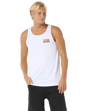Rip Curl Canotta da uomo Surf Revival Peaking - Bianco