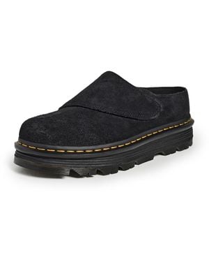 Dr. Martens Zebzag Anywair Suede Clogs - Black