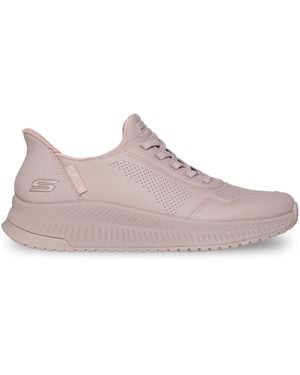 Skechers Bobs Squad 4 Key Look Women's Blush Trainers - Uk 7 - Pink