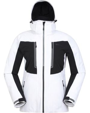 Mountain Warehouse Waterproof & Breathable Coat With Detachable Hood & Thermal Tested -35°c - For Winter - Black