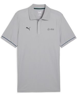 PUMA Polo Mercedes-AMG Petronas Motorsport da Uomo M Team Silver Gray - Grigio