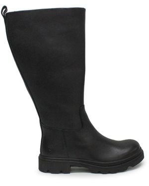 Ecco S Grainer 214763 Leather Black Boots 5-5.5 Uk