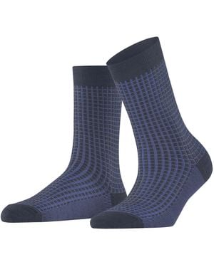 FALKE Softmerino W So Wool Cotton Plain Socks - Blue