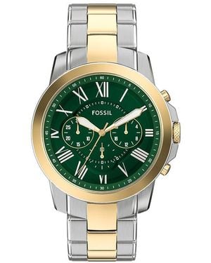 Fossil Orologio Analogico al Quarzo Uomo con Cinturino in Acciaio Inossidabile FS6131 - Verde