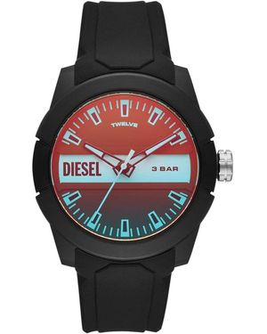 DIESEL Orologio Double Up da uomo - Nero