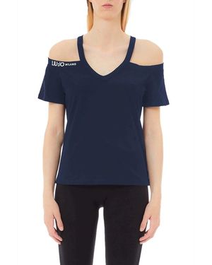 Liu Jo T-Shirt Liu Jo TA5271-JS003-93922 ECS T-Shirt Moda M/C Blu