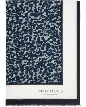 Marc O' Polo Schal mit Allover-Print leicht - Blau