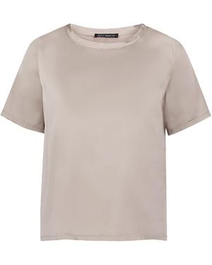 Betty Barclay Schlupfbluse mit Rundhalsausschnitt 48 - Natur