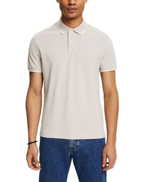 Esprit 024ee2k333 Camisa de Polo - Blanco