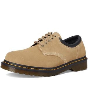 Dr. Martens Schwarz Lange Napped Suede Niedrige Stiefel - Mehrfarbig