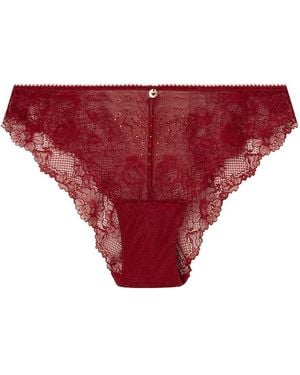 Women'secret Braga La Vecina Rubia Lace Navidad - Rojo