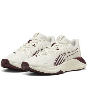 PUMA Pwr Hybrid Tr Wns Floral Ribbon Cross Trainer - White