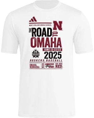 adidas S Pregame Short Sleeve T-shirt - White