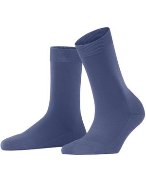 FALKE Socken ClimaWool W So Wolle Lyocell einfarbig 1 Paar - Blau