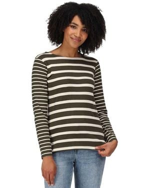 Regatta S Farida Cotton Stripe T-shirt 8 - Black