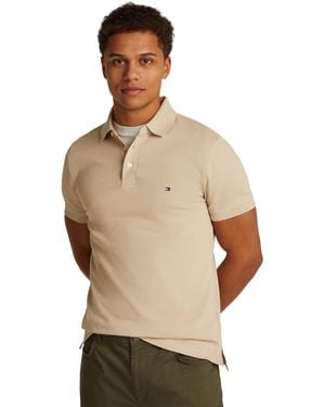 Tommy Hilfiger 1985 Slim Short-sleeve Polo - Natural