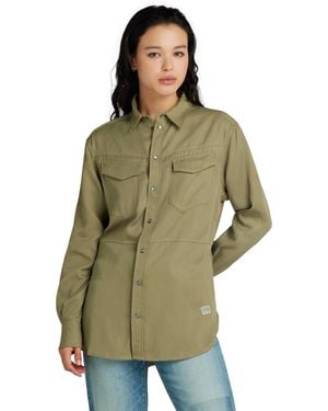 G-Star Tunic Shirt Met Lange Mouwen - Groen