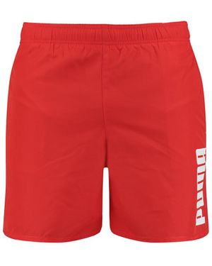 PUMA Swim Mid Shorts 1p Red
