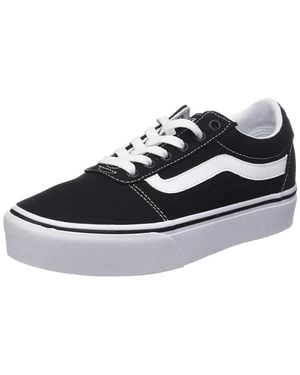 Vans 's Ward Platform Canvas Low-top Trainers - White