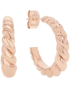 S.oliver Creolen Edelstahl Ohrschmuck - Weiß