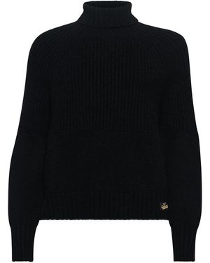 Superdry Essential Rib Knit Jumper Sweatshirt - Black