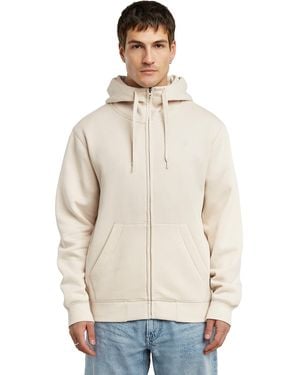 G-Star 8719965012981 Premium Core Hooded Sweater - Naturel