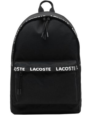 Lacoste Neocroc Seasonal Backpack Tape Noir - Nero