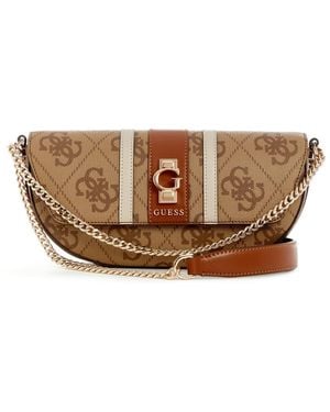 Guess Erenia Convertible Crossbody Flap - Brown