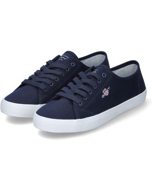 GANT Low Sneaker/sportliche Halbschuhe/Schnürschuhe PILLOX Blau Textil