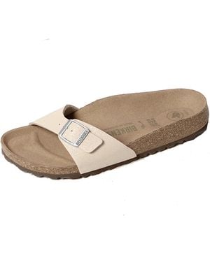 Birkenstock Ciabatte donna Madrid Birko Flor Vegan - Neutro