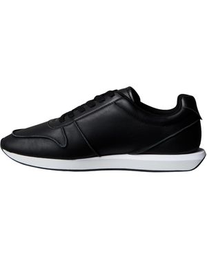 Calvin Klein Retro Runner Lace Up Lth Pinch Ym0ym01455 Low Top - Black