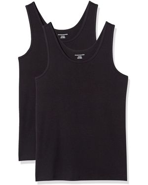 Amazon Essentials Plus Size Short-sleeve V-neck T-shirt - Black