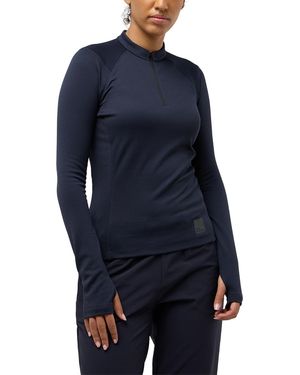 Jack Wolfskin Bike Commute Half Zip Sweatshirt L - Blue