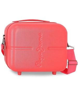 Pepe Jeans Highlight Neceser Adaptable con Bandolera Rojo 29x21x15 cms Rígido ABS 9,14L 0,63 kgs by Joumma Bags - Rosa