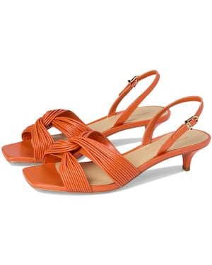 Michael Kors Alessia Kitten Sandal Sandals, Synthetic - Orange