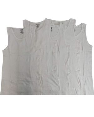 Reebok 5 Pack Cotton Classic Ribbed Tank - Grey