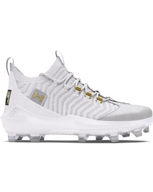 Under Armour Harper 9 Pro TPU - Uomo (Bianco/Bianco/Oro Metallico), Oro bianco-metallizzato, 49.5 EU