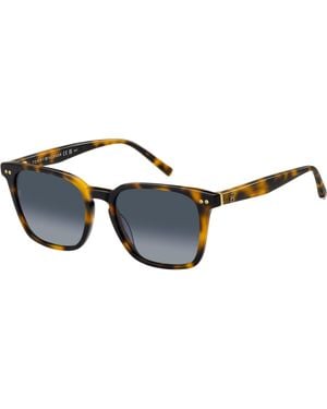 Tommy Hilfiger Gafas de Sol TH 2158/S DARK HAVANA/DARK BLUE SHADED 52/18/145 mujer - Negro